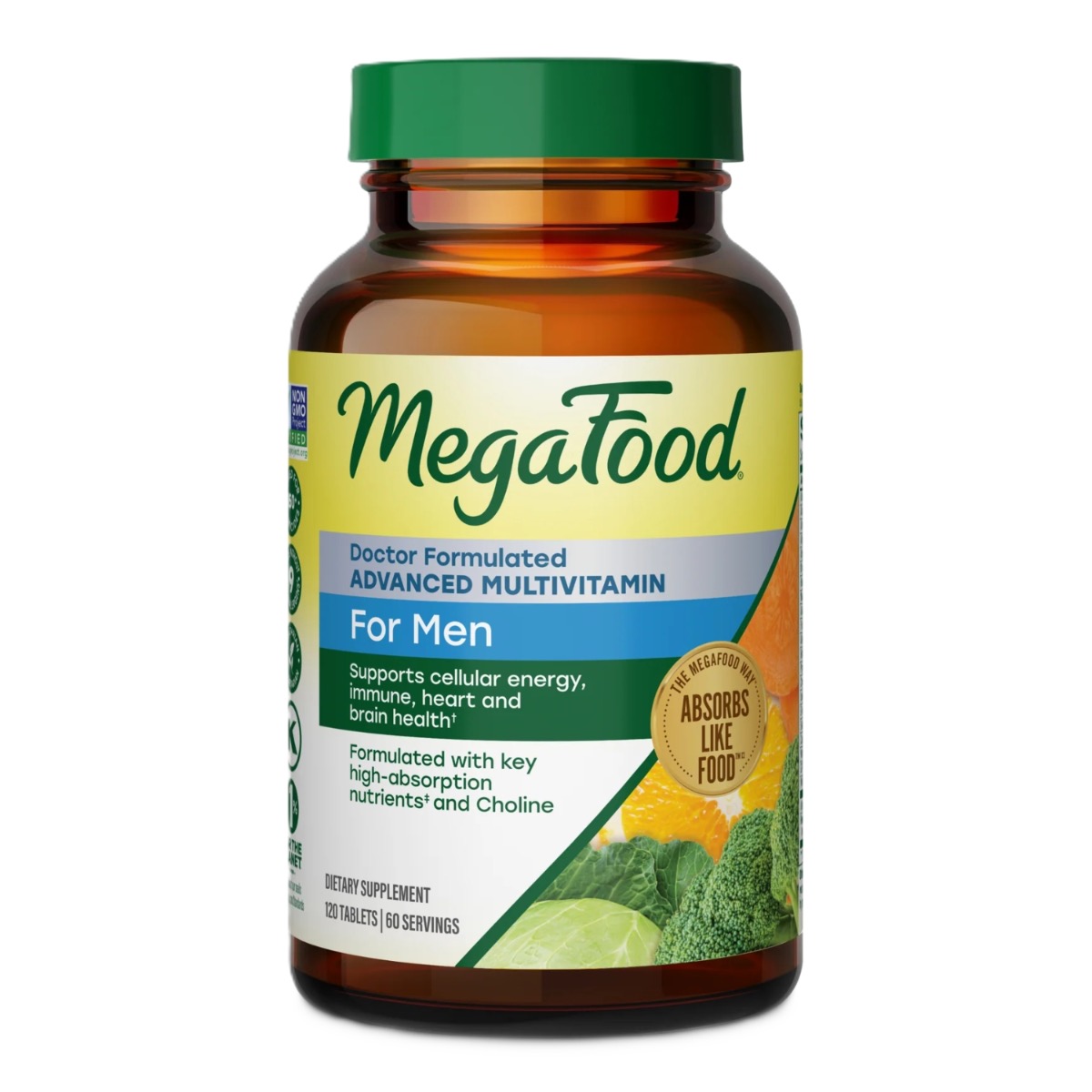 MegaFood Men's Advanced Multivitamin 120 tablets