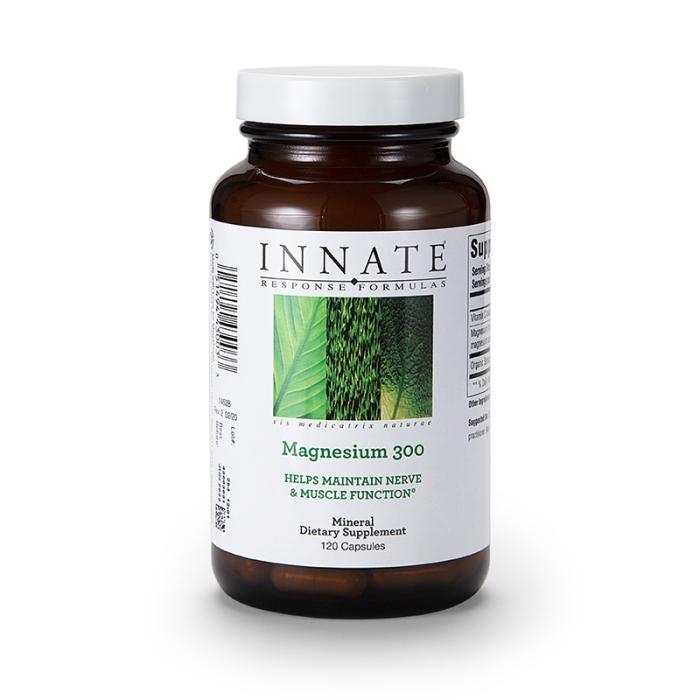 Innate Response Magnesium 300 är ett extra starkt magnesiumtillskott med mycket god biotillgänglighet.