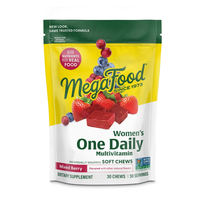 MegaFood Women's One Daily Multivitamin Soft Chews - Mixed Berry Flavor 30 chews