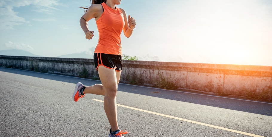 Dehydration during running